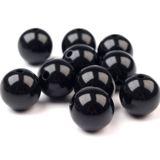 Acrylperlen color ø20 mm - Weiß (10 Stücke)