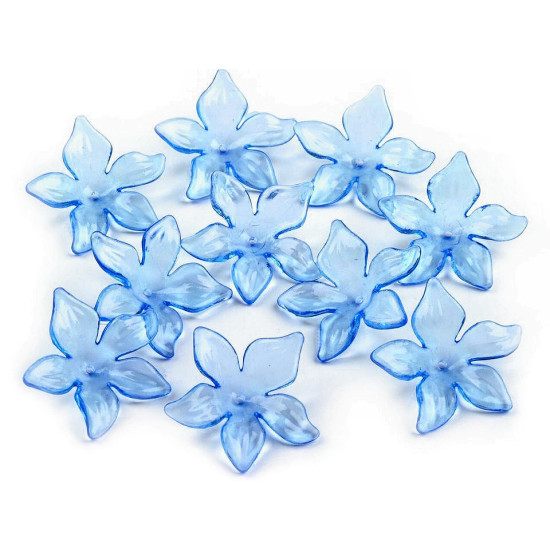 Kunststoffperlen blüte/rock ø 25–29 mm - Transparent (800 Stücke) Kunststoffperlen blüte/rock ø 25–29 mm - Transparent (800 Stücke)