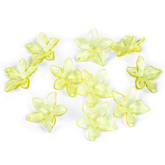 Kunststoffperlen blüte/rock ø 25–29 mm - Transparent (800 Stücke) Kunststoffperlen blüte/rock ø 25–29 mm - Transparent (800 Stücke)