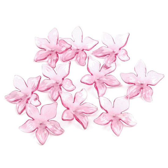 Kunststoffperlen blüte/rock ø 25–29 mm - Transparent (800 Stücke) Kunststoffperlen blüte/rock ø 25–29 mm - Transparent (800 Stücke)