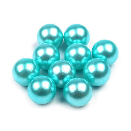Dekoracyjne perełki / kuleczki bez dziurek ø10 mm - Zielony jasny (30 Sztuki) Dekoracyjne perełki / kuleczki bez dziurek ø10 mm - Zielony jasny (30 Sztuki)