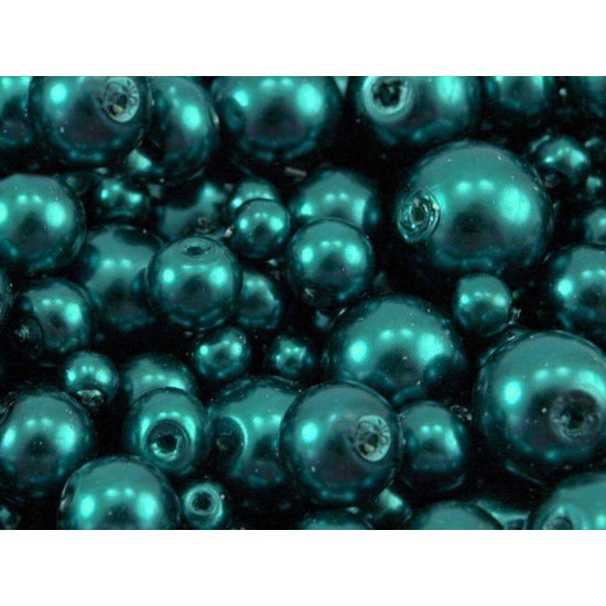 Szklane woskowane perły mix rozmiarów ø4-12 mm - Srebrny (50 Gramy) Szklane woskowane perły mix rozmiarów ø4-12 mm - Srebrny (50 Gramy)