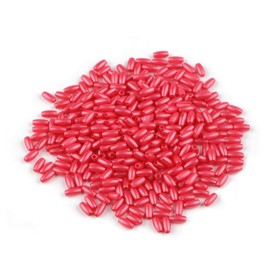 Imitation de perle en plastique glance, 3 x 6 mm, grain de riz - Glace bleue (10 Grammes) Imitation de perle en plastique glance, 3 x 6 mm, grain de riz - Glace bleue (10 Grammes)