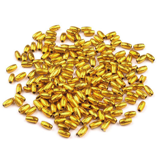 Imitation de perle en plastique glance, 3 x 6 mm, grain de riz - Glace bleue (10 Grammes) Imitation de perle en plastique glance, 3 x 6 mm, grain de riz - Glace bleue (10 Grammes)