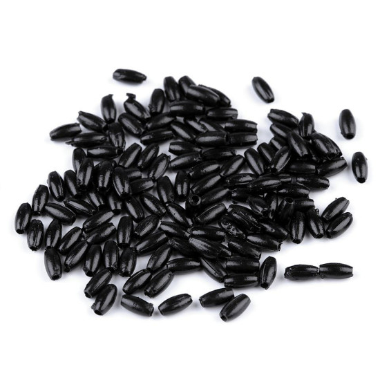 Imitation de perle en plastique glance, 3 x 6 mm, grain de riz - Glace bleue (10 Grammes) Imitation de perle en plastique glance, 3 x 6 mm, grain de riz - Glace bleue (10 Grammes)