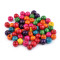 Wood beads  ø10 mm - Mix (100 Grams)