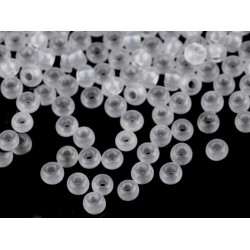 Rokail - koraliki szklane preciosa 6/0 - 4mm - Mleczny (20 Gramy)