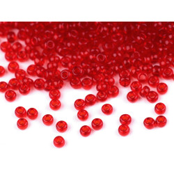 Rokail - koraliki szklane preciosa 11/0 - 2 mm - Czerwony ciemn (20 Gramy)