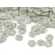 Loose cupped sequins  ø6 mm - Silver (50 Grams)