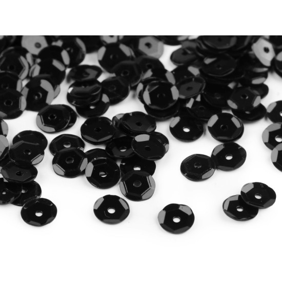 Loose cupped sequins  ø6 mm - Silver (50 Grams)