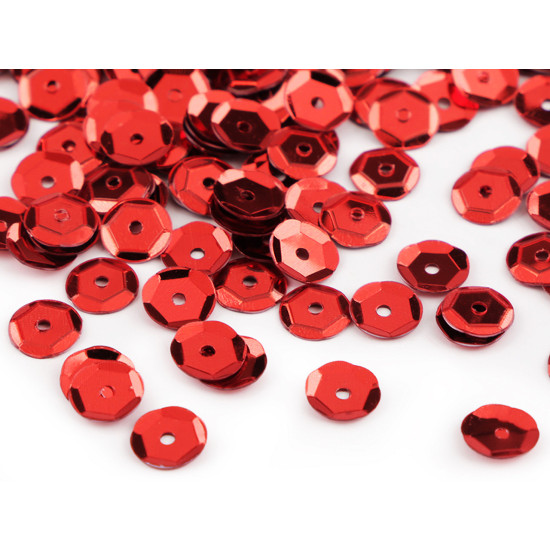 Loose cupped sequins  ø6 mm - Silver (50 Grams)