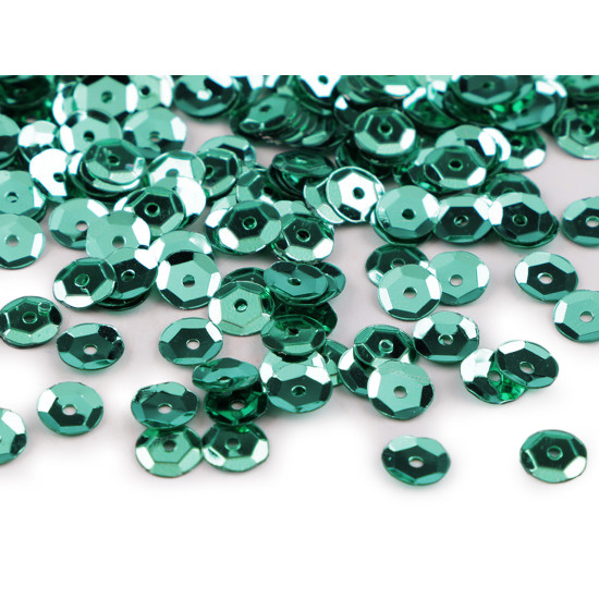 Loose cupped sequins  ø6 mm - Silver (50 Grams)