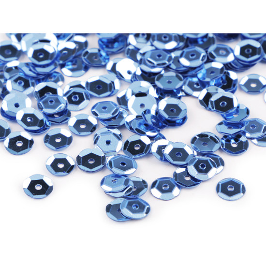 Loose cupped sequins  ø6 mm - Silver (50 Grams)