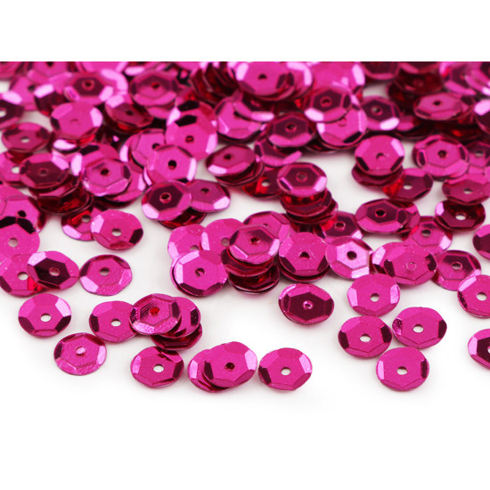 Loose cupped sequins  ø6 mm - Silver (50 Grams)