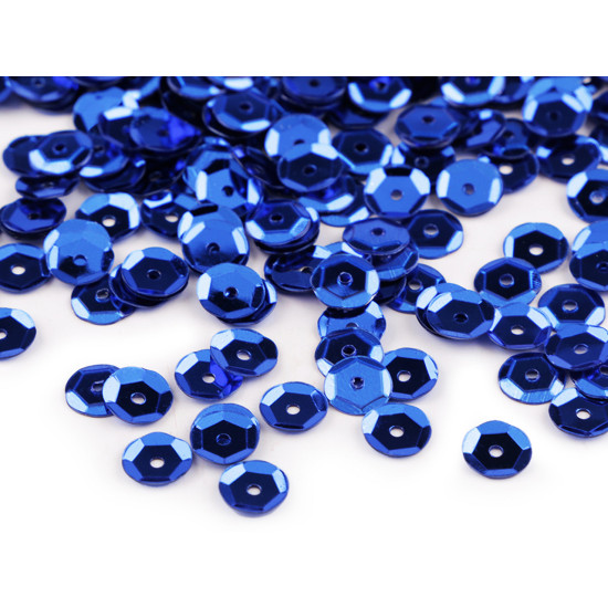 Loose cupped sequins  ø6 mm - Silver (50 Grams)