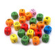 Cuentas cubo de madera 10x10 mm - Mezcla (500 Gramos) Cuentas cubo de madera 10x10 mm - Mezcla (500 Gramos)