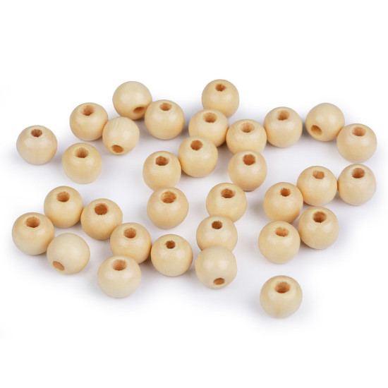 Koraliki drewniane ø10 mm - Czerwony (100 Gramy) Koraliki drewniane ø10 mm - Czerwony (100 Gramy)