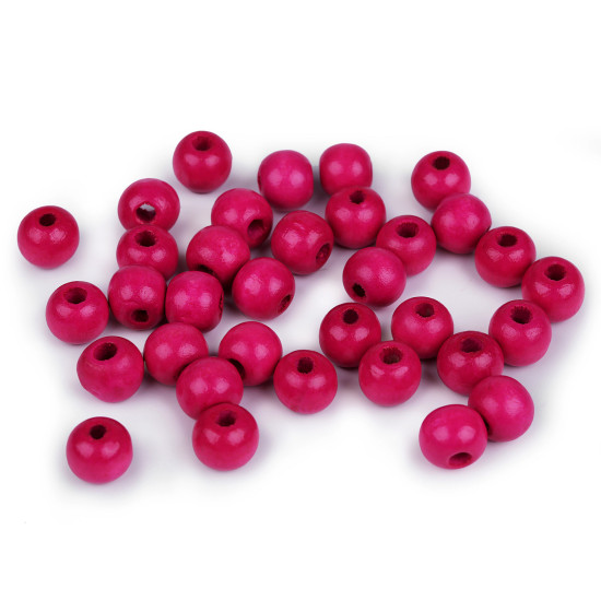Koraliki drewniane ø10 mm - Czerwony (100 Gramy) Koraliki drewniane ø10 mm - Czerwony (100 Gramy)