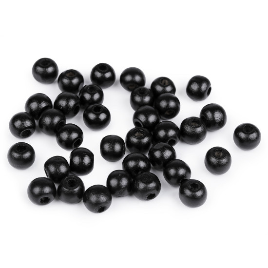 Koraliki drewniane ø10 mm - Czerwony (100 Gramy) Koraliki drewniane ø10 mm - Czerwony (100 Gramy)