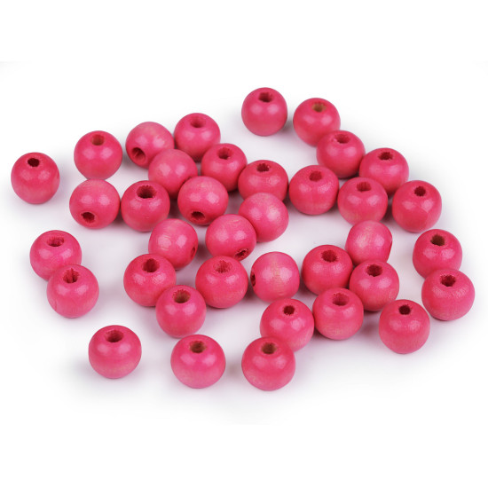 Koraliki drewniane ø10 mm - Czerwony (100 Gramy) Koraliki drewniane ø10 mm - Czerwony (100 Gramy)