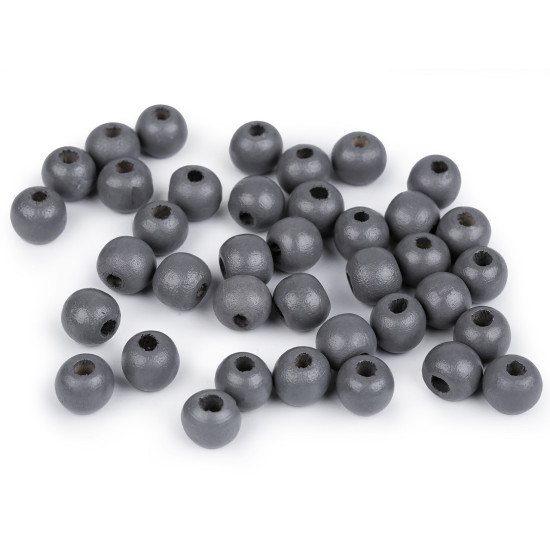 Koraliki drewniane ø10 mm - Czerwony (100 Gramy) Koraliki drewniane ø10 mm - Czerwony (100 Gramy)