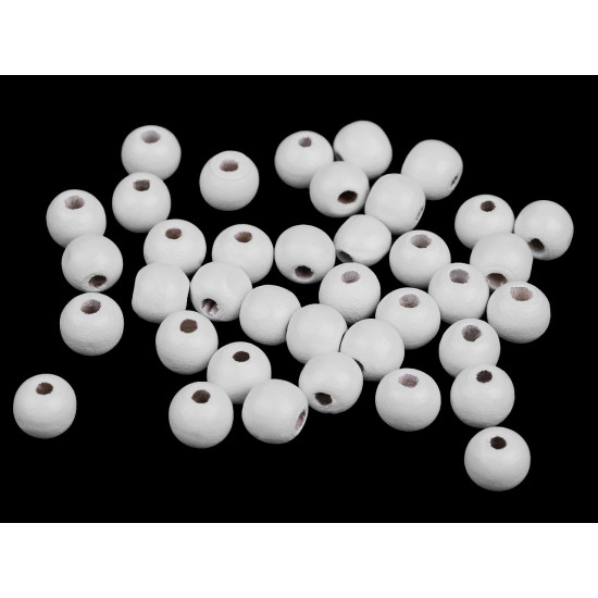 Koraliki drewniane ø10 mm - Czerwony (100 Gramy) Koraliki drewniane ø10 mm - Czerwony (100 Gramy)