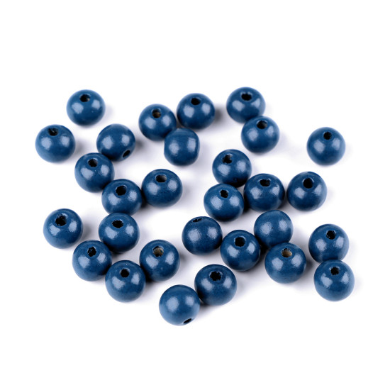 Koraliki drewniane ø10 mm - Czerwony (100 Gramy) Koraliki drewniane ø10 mm - Czerwony (100 Gramy)