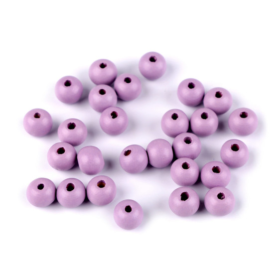 Koraliki drewniane ø10 mm - Czerwony (100 Gramy) Koraliki drewniane ø10 mm - Czerwony (100 Gramy)