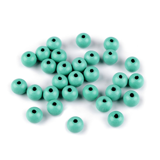 Koraliki drewniane ø10 mm - Czerwony (100 Gramy) Koraliki drewniane ø10 mm - Czerwony (100 Gramy)