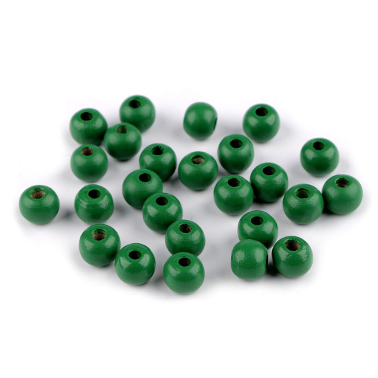 Koraliki drewniane ø10 mm - Czerwony (100 Gramy) Koraliki drewniane ø10 mm - Czerwony (100 Gramy)