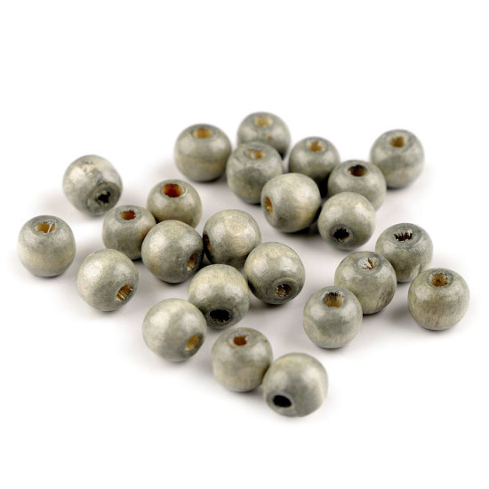 Koraliki drewniane ø10 mm - Czerwony (100 Gramy) Koraliki drewniane ø10 mm - Czerwony (100 Gramy)