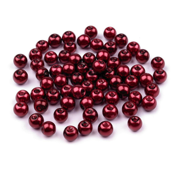 Szklane woskowane perły ø6 mm - Zielony ciemny (50 Gramy) Szklane woskowane perły ø6 mm - Zielony ciemny (50 Gramy)