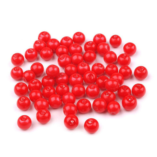 Szklane woskowane perły ø6 mm - Zielony ciemny (50 Gramy) Szklane woskowane perły ø6 mm - Zielony ciemny (50 Gramy)