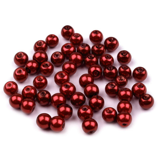 Szklane woskowane perły ø6 mm - Zielony ciemny (50 Gramy) Szklane woskowane perły ø6 mm - Zielony ciemny (50 Gramy)