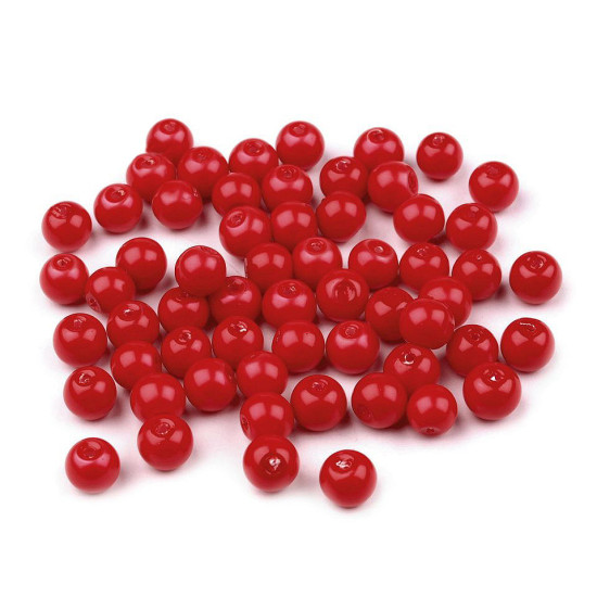 Szklane woskowane perły ø6 mm - Zielony ciemny (50 Gramy) Szklane woskowane perły ø6 mm - Zielony ciemny (50 Gramy)