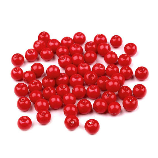 Szklane woskowane perły ø6 mm - Zielony ciemny (50 Gramy) Szklane woskowane perły ø6 mm - Zielony ciemny (50 Gramy)