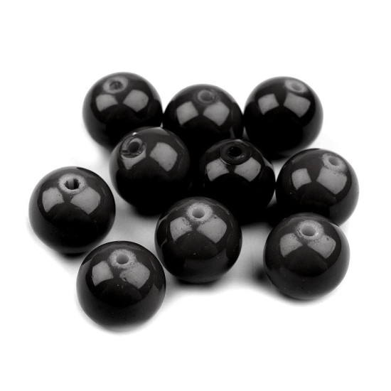 Szklane woskowane perły ø10 mm - Niebieski paryski (1000 Gramy) Szklane woskowane perły ø10 mm - Niebieski paryski (1000 Gramy)