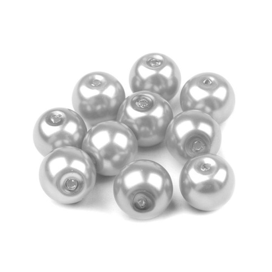 Szklane woskowane perły ø10 mm - Niebieski paryski (1000 Gramy) Szklane woskowane perły ø10 mm - Niebieski paryski (1000 Gramy)
