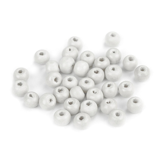 Koraliki drewniane ø8-9 mm - Czerwony (20 Gramy) Koraliki drewniane ø8-9 mm - Czerwony (20 Gramy)