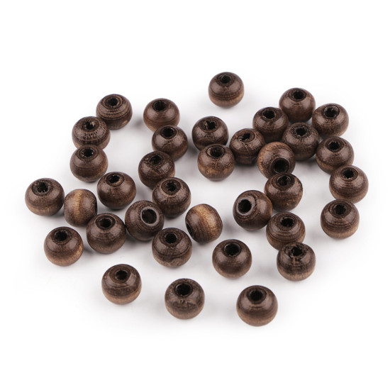Koraliki drewniane ø8-9 mm - Czerwony (20 Gramy) Koraliki drewniane ø8-9 mm - Czerwony (20 Gramy)