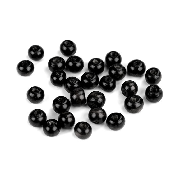 Koraliki drewniane ø8-9 mm - Czerwony (20 Gramy) Koraliki drewniane ø8-9 mm - Czerwony (20 Gramy)
