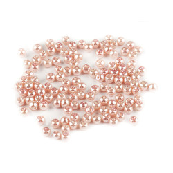 Sklenené voskové perly  ø4mm - Pudrová (250 Gramy)