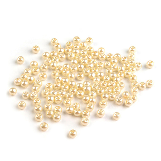 Sklenené voskové perly ø4mm - Modrá ľadová (50 Gramy) Sklenené voskové perly ø4mm - Modrá ľadová (50 Gramy)