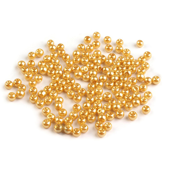 Sklenené voskové perly ø4mm - Modrá ľadová (50 Gramy) Sklenené voskové perly ø4mm - Modrá ľadová (50 Gramy)