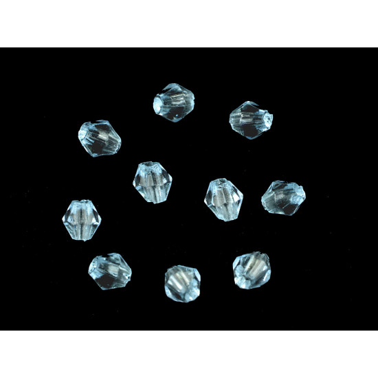 Acrylperlen dopppelkegel / bicone 4x4 mm - Transparent (20 Gramm) Acrylperlen dopppelkegel / bicone 4x4 mm - Transparent (20 Gramm)
