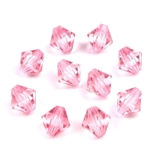 Acrylperlen doppelkegel / bicone 8x8 mm - Transparent (20 Gramm) Acrylperlen doppelkegel / bicone 8x8 mm - Transparent (20 Gramm)