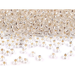 Seed beads preciosa 10/0 - 2.3 mm - Silver (10 Grams)