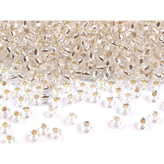 Rocailles preciosa, 10/0 - 2,3 mm - Argent (10 Grammes) Rocailles preciosa, 10/0 - 2,3 mm - Argent (10 Grammes)