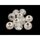 Koraliki 9x14mm, duży otwór do przewlekania - Srebrny (10 Sztuki) Koraliki 9x14mm, duży otwór do przewlekania - Srebrny (10 Sztuki)