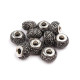 Koraliki 9x14mm, duży otwór do przewlekania - Srebrny (10 Sztuki) Koraliki 9x14mm, duży otwór do przewlekania - Srebrny (10 Sztuki)